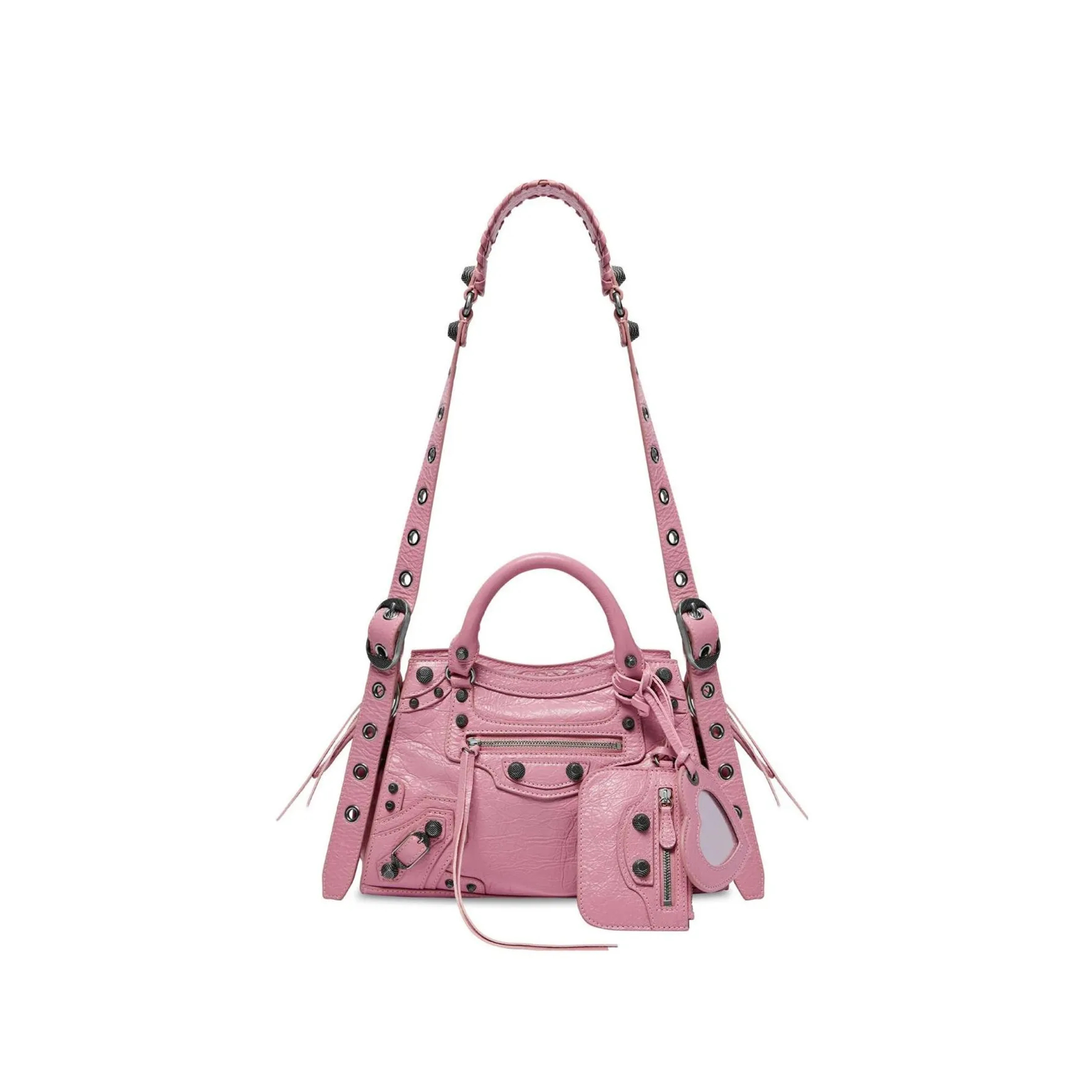 BALENCIAGA SMALL NEO CAGOLE CITY IN CREAM POWDER 700940210B06904 (25.9*17.8*11.4cm)